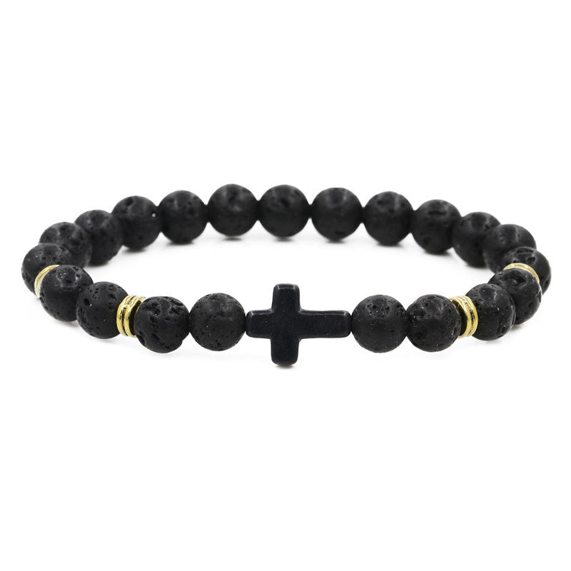 Brazalete de cuentas cruzadas al por mayor